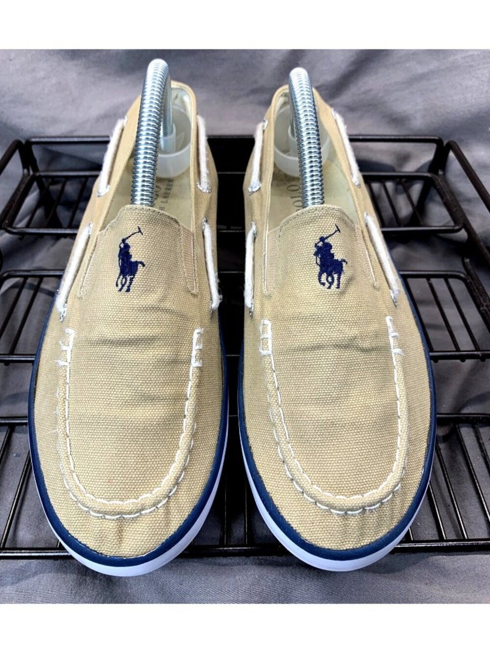 Polo Ralph Lauren Loafers Coast Twin Gore Boat Shoes Size youth 3.5/ Wmns 5
